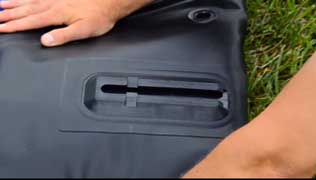 Keep your skeg base flat as you roll the kayak.